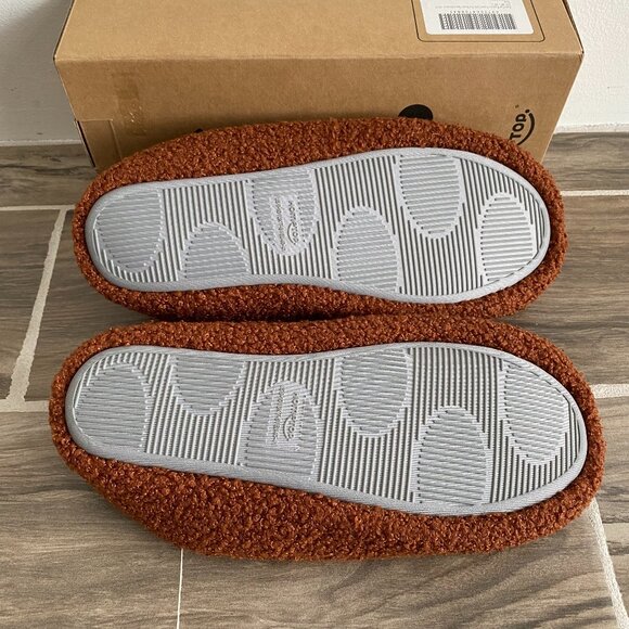 Home Top Fuzzy Curly Memory Foam Loafer Slippers SZ 9-10 - Picture 3 of 9